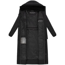 Marikoo Pakoraa Damen Winter Steppmantel Parka Schwarz Größe L - Gr.40