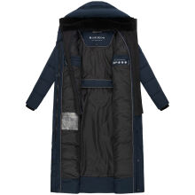 Marikoo Pakoraa Damen Winter Steppmantel Parka Navy Gr&ouml;&szlig;e M - Gr.38