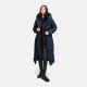 Marikoo Pakoraa Damen Winter Steppmantel Parka Navy Größe M - Gr.38