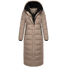 Marikoo Pakoraa Damen Winter Steppmantel Parka TaupeGrey Größe S - Gr.36
