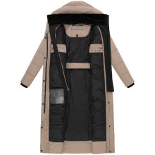 Marikoo Pakoraa Damen Winter Steppmantel Parka TaupeGrey Größe S - Gr.36