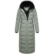 Marikoo Pakoraa Damen Winter Steppmantel Parka SmokeyMint Gr&ouml;&szlig;e M - Gr.38