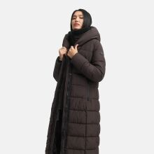 Marikoo Pakoraa Damen Winter Steppmantel Parka Choco Größe S - Gr.36