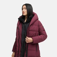 Marikoo Pakoraa Damen Winter Steppmantel Parka Wine Größe S - Gr.36