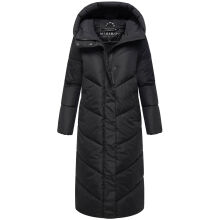 Marikoo Ranjaa Damen Winter Steppmantel Schwarz Größe L - Gr.40