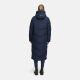 Marikoo Ranjaa Damen Winter Steppmantel Navy Größe M - Gr.38