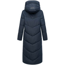 Marikoo Ranjaa Damen Winter Steppmantel Navy Gr&ouml;&szlig;e L - Gr.40