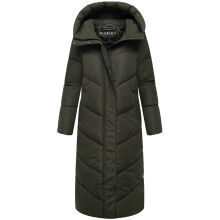 Marikoo Ranjaa Damen Winter Steppmantel DarkOlive Größe XL - Gr.42