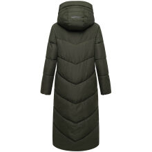 Marikoo Ranjaa Damen Winter Steppmantel DarkOlive Größe XL - Gr.42