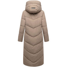Marikoo Ranjaa Damen Winter Steppmantel TaupeGrey Größe XS - Gr.34
