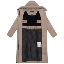 Marikoo Ranjaa Damen Winter Steppmantel TaupeGrey Größe XS - Gr.34