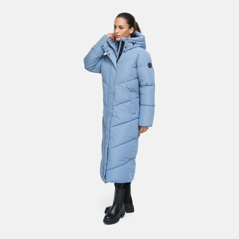 Marikoo Ranjaa Damen Winter Steppmantel PowderBlue Größe XL - Gr.42