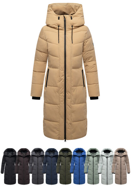 Navahoo Schokokuss Damen Winter Steppmantel