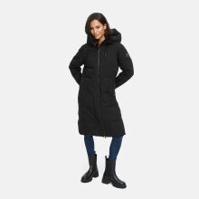 Navahoo Schokokuss Damen Winter Steppmantel Schwarz-Größe M - Gr. 38