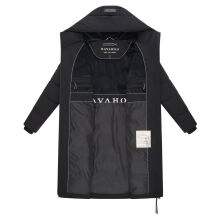 Navahoo Schokokuss Damen Winter Steppmantel Schwarz-Größe M - Gr. 38