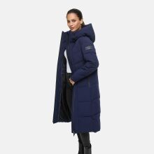 Navahoo Schokokuss Damen Winter Steppmantel Navy-Gr&ouml;&szlig;e M - Gr. 38