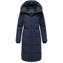 Navahoo Schokokuss Damen Winter Steppmantel Navy-Gr&ouml;&szlig;e M - Gr. 38