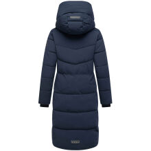 Navahoo Schokokuss Damen Winter Steppmantel Navy-Gr&ouml;&szlig;e M - Gr. 38