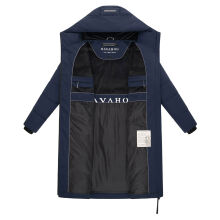 Navahoo Schokokuss Damen Winter Steppmantel Navy-Größe 4XL - Gr. 48
