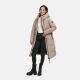 Navahoo Schokokuss Damen Winter Steppmantel TaupeGrey-Größe M - Gr. 38