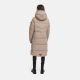 Navahoo Schokokuss Damen Winter Steppmantel TaupeGrey-Größe M - Gr. 38
