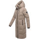 Navahoo Schokokuss Damen Winter Steppmantel TaupeGrey-Größe M - Gr. 38