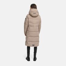 Navahoo Schokokuss Damen Winter Steppmantel TaupeGrey-Gr&ouml;&szlig;e XL - Gr. 42