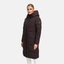 Navahoo Schokokuss Damen Winter Steppmantel Choco-Größe XS - Gr. 34