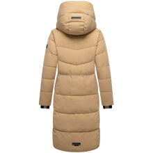 Navahoo Schokokuss Damen Winter Steppmantel Sand-Größe XS - Gr. 34