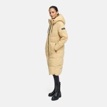 Navahoo Schokokuss Damen Winter Steppmantel Sand-Gr&ouml;&szlig;e M - Gr. 38