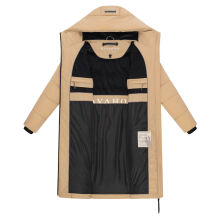 Navahoo Schokokuss Damen Winter Steppmantel Sand-Gr&ouml;&szlig;e M - Gr. 38