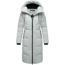 Navahoo Schokokuss Damen Winter Steppmantel IceBlue-Größe M - Gr. 38