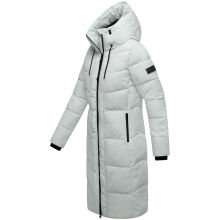 Navahoo Schokokuss Damen Winter Steppmantel IceBlue-Größe M - Gr. 38