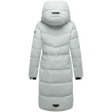 Navahoo Schokokuss Damen Winter Steppmantel IceBlue-Größe M - Gr. 38