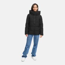 Marikoo Kuscheltatze Damen Winter Steppjacke Schwarz-Gr&ouml;&szlig;e M - Gr. 38