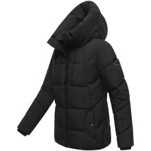 Marikoo Kuscheltatze Damen Winter Steppjacke Schwarz-Gr&ouml;&szlig;e M - Gr. 38