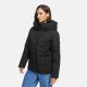 Marikoo Kuscheltatze Damen Winter Steppjacke Schwarz-Größe XL - Gr. 42