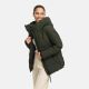 Marikoo Kuscheltatze Damen Winter Steppjacke Dark Olive-Größe XS - Gr. 34