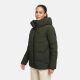 Marikoo Kuscheltatze Damen Winter Steppjacke Dark Olive-Größe XS - Gr. 34