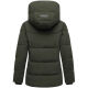Marikoo Kuscheltatze Damen Winter Steppjacke Dark Olive-Größe XS - Gr. 34