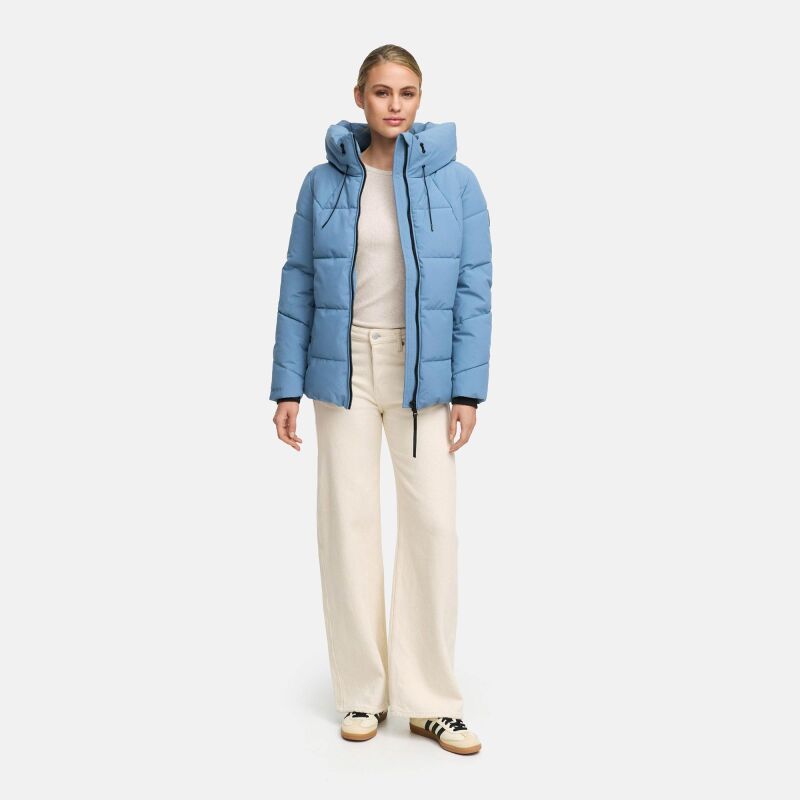 Marikoo Kuscheltatze Damen Winter Steppjacke Powder Blue-Gr&ouml;&szlig;e XS - Gr. 34