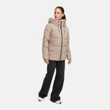 Marikoo Kuscheltatze Damen Winter Steppjacke Taupe Grey-Größe L - Gr. 40