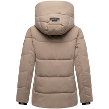 Marikoo Kuscheltatze Damen Winter Steppjacke Taupe Grey-Größe L - Gr. 40