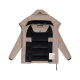 Marikoo Kuscheltatze Damen Winter Steppjacke Taupe Grey-Größe L - Gr. 40