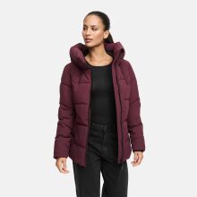 Marikoo Kuscheltatze Damen Winter Steppjacke Wine-Größe XS - Gr. 34