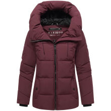 Marikoo Kuscheltatze Damen Winter Steppjacke Wine-Größe XS - Gr. 34