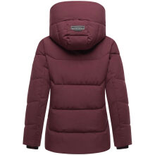 Marikoo Kuscheltatze Damen Winter Steppjacke Wine-Größe XS - Gr. 34