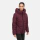 Marikoo Kuscheltatze Damen Winter Steppjacke Wine-Größe XS - Gr. 34