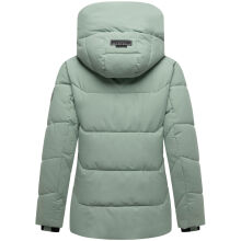 Marikoo Kuscheltatze Damen Winter Steppjacke Smokey Mint-Gr&ouml;&szlig;e M - Gr. 38