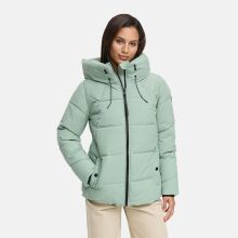 Marikoo Kuscheltatze Damen Winter Steppjacke Smokey Mint-Gr&ouml;&szlig;e L - Gr. 40